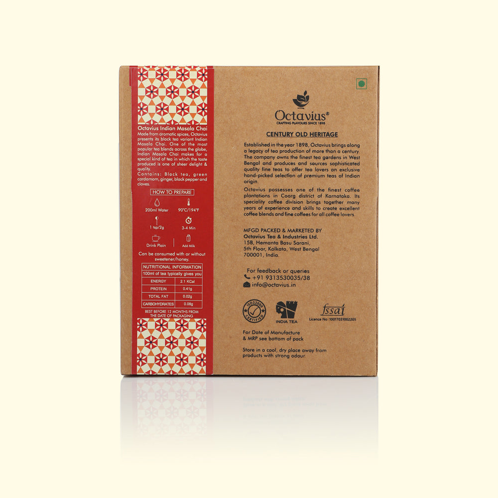 
                  
                    Load image into Gallery viewer, Indian Masala Chai Black Tea Loose Leaf in Kraft Box - 100 Gms
                  
                