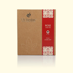 
                  
                    Load image into Gallery viewer, Rose Green Tea Loose Leaf in Kraft Box - 100 Gms
                  
                