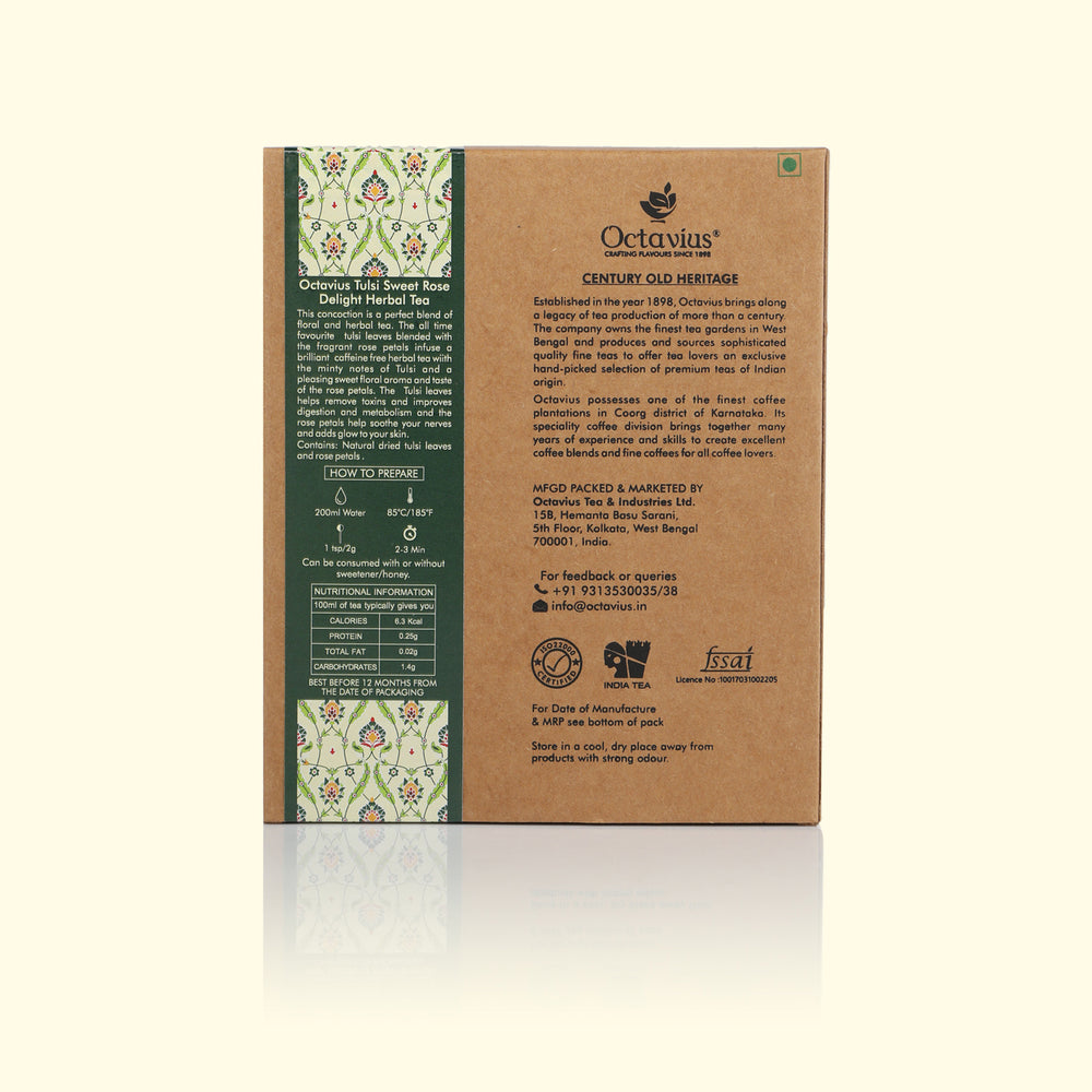 
                  
                    Load image into Gallery viewer, Tulsi Sweet Rose Delight tea (Caffeine free) Loose Leaf - 100 Gms
                  
                