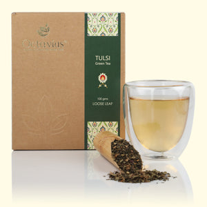 
                  
                    Load image into Gallery viewer, Tulsi Green Tea Loose Leaf in Kraft Box - 100 Gms
                  
                