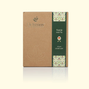 
                  
                    Load image into Gallery viewer, Tulsi Green Tea Loose Leaf in Kraft Box - 100 Gms
                  
                