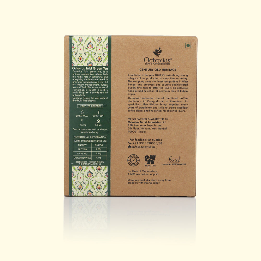 
                  
                    Load image into Gallery viewer, Tulsi Green Tea Loose Leaf in Kraft Box - 100 Gms
                  
                