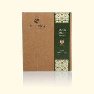 
                  
                    Load image into Gallery viewer, Ginger Lemon Classic Green Tea Loose Leaf -100 Gms
                  
                
