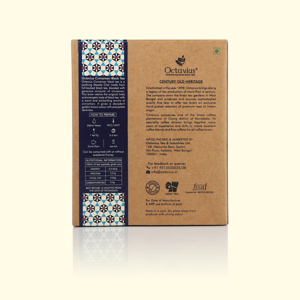 
                  
                    Load image into Gallery viewer, Cinnamon Black Tea Loose Leaf in Kraft Box - 100 Gms
                  
                