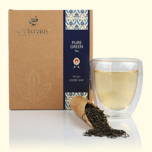 
                  
                    Load image into Gallery viewer, Pure Green Tea Loose Leaf in Kraft Box - 100 Gms
                  
                