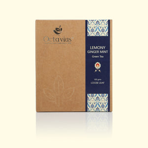 
                  
                    Load image into Gallery viewer, Lemony Ginger Mint Green tea loose leaf - 100 Gms
                  
                