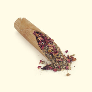 
                  
                    Load image into Gallery viewer, Sweet Triangle Tulsi Rose Chamomile (Caffeine Free) Loose Leaf - 100 Gms
                  
                