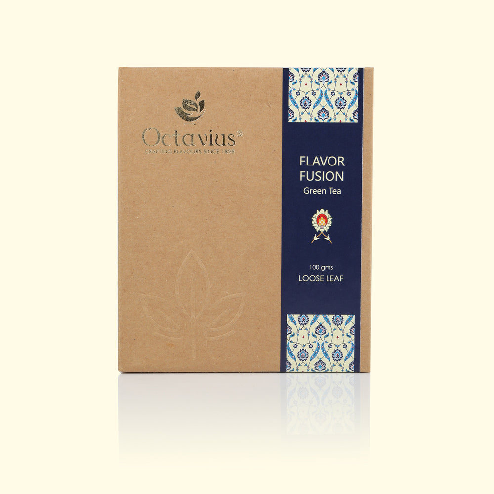 
                  
                    Load image into Gallery viewer, Flavour Fusion Green Tea Loose Leaf in Kraft Box - 100 Gms
                  
                