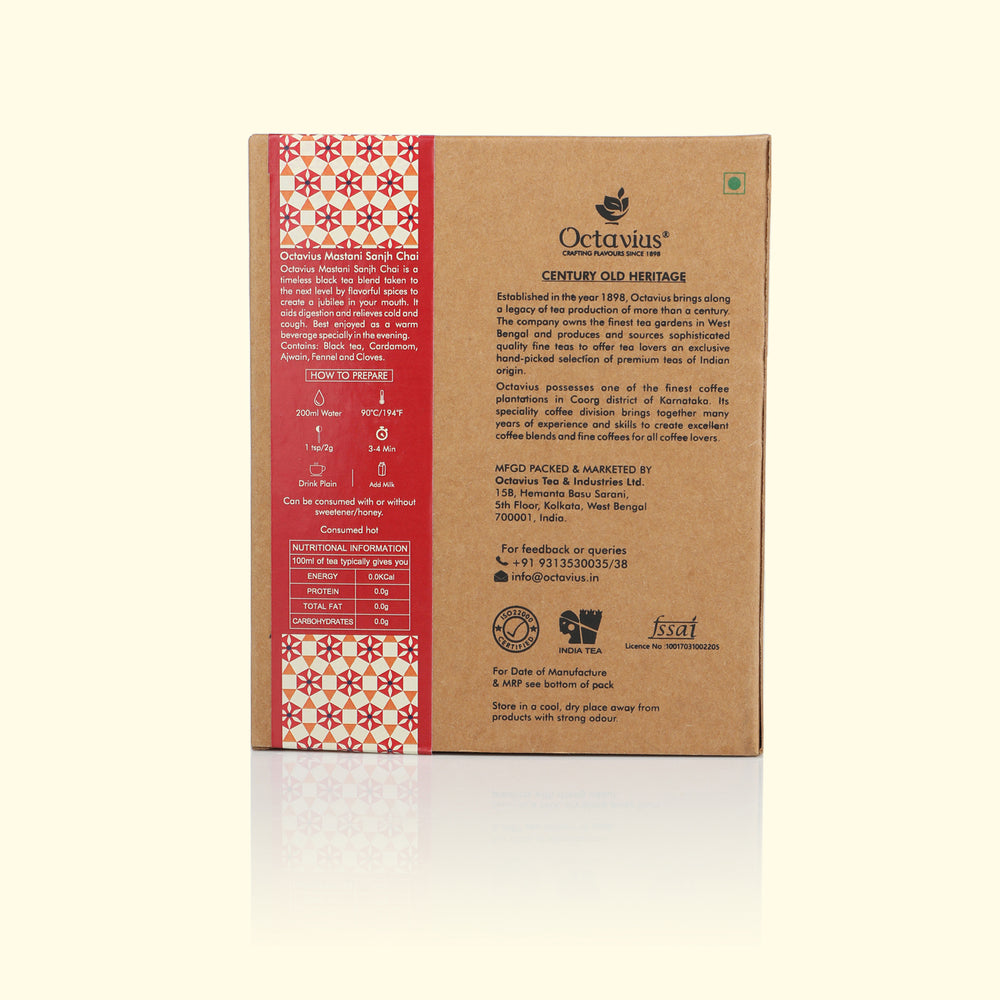 
                  
                    Load image into Gallery viewer, Mastani Sanjh Chai Black Tea Loose Leaf in Kraft Box - 100 Gms
                  
                