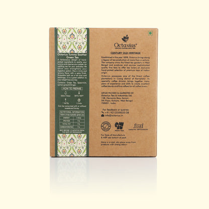 Tummy Soother Green Tea Loose Leaf in Kraft Box - 100 Gms
