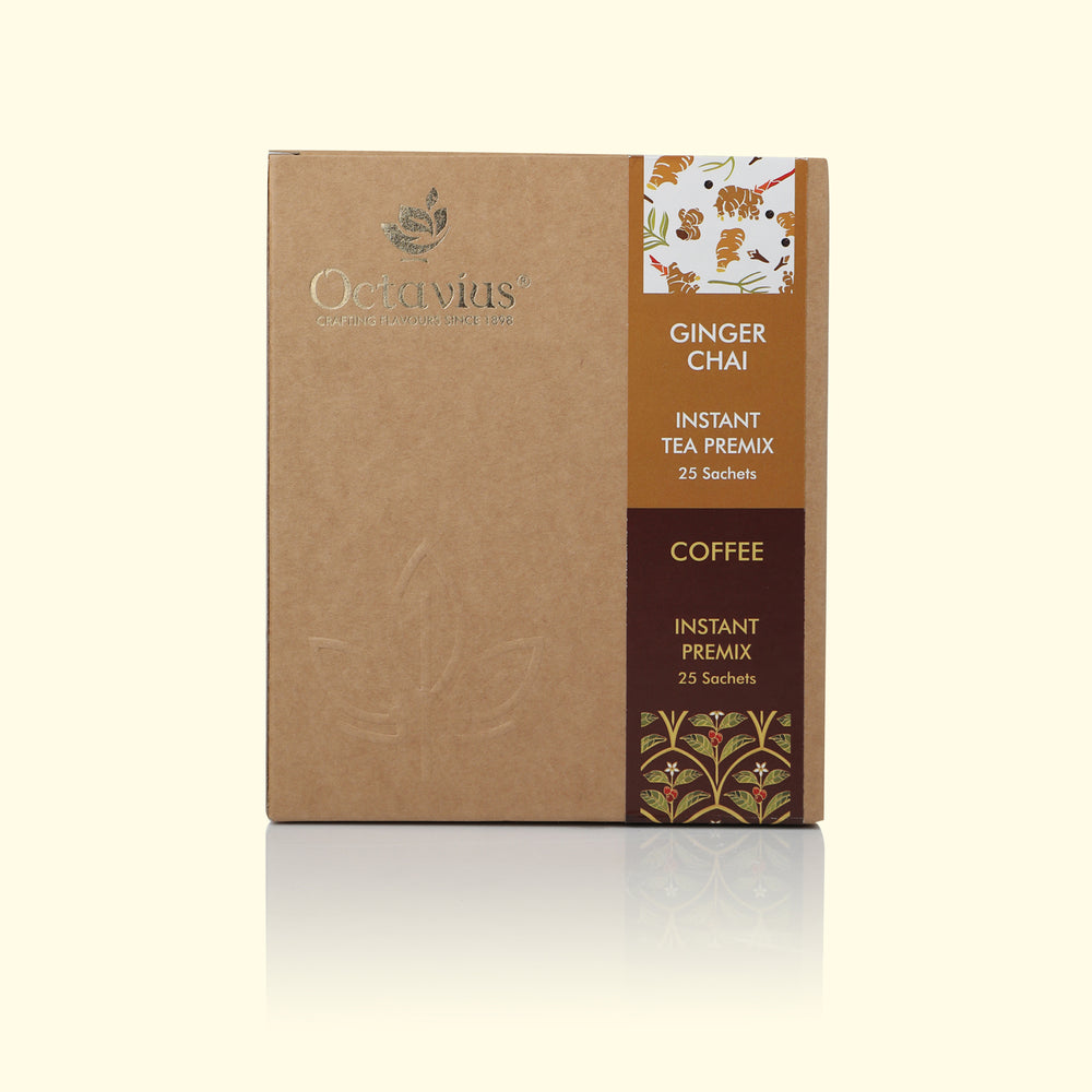 
                  
                    Load image into Gallery viewer, 2 in 1 Instant Premix - Ginger Chai and Coffee 50 Sachets (Economy Pack)
                  
                