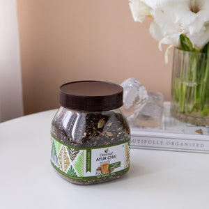 
                  
                    Load image into Gallery viewer, Ayur Chai (With Eight Exotic Herbal Spices) - 250 Gms Jar
                  
                