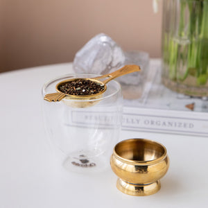 Empress Brass tea strainer ( 5 cms )