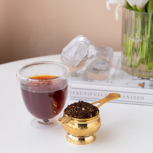 
                  
                    Load image into Gallery viewer, Octavius Vintage Brass Tea Strainer with long handle ( 5 cms base diameter)
                  
                