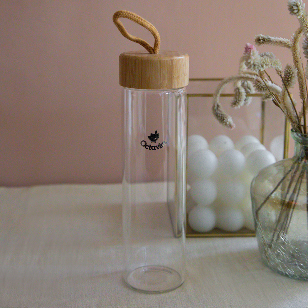 
                  
                    Load image into Gallery viewer, Borosilicate Glass Bottle With Wooden Cap
                  
                