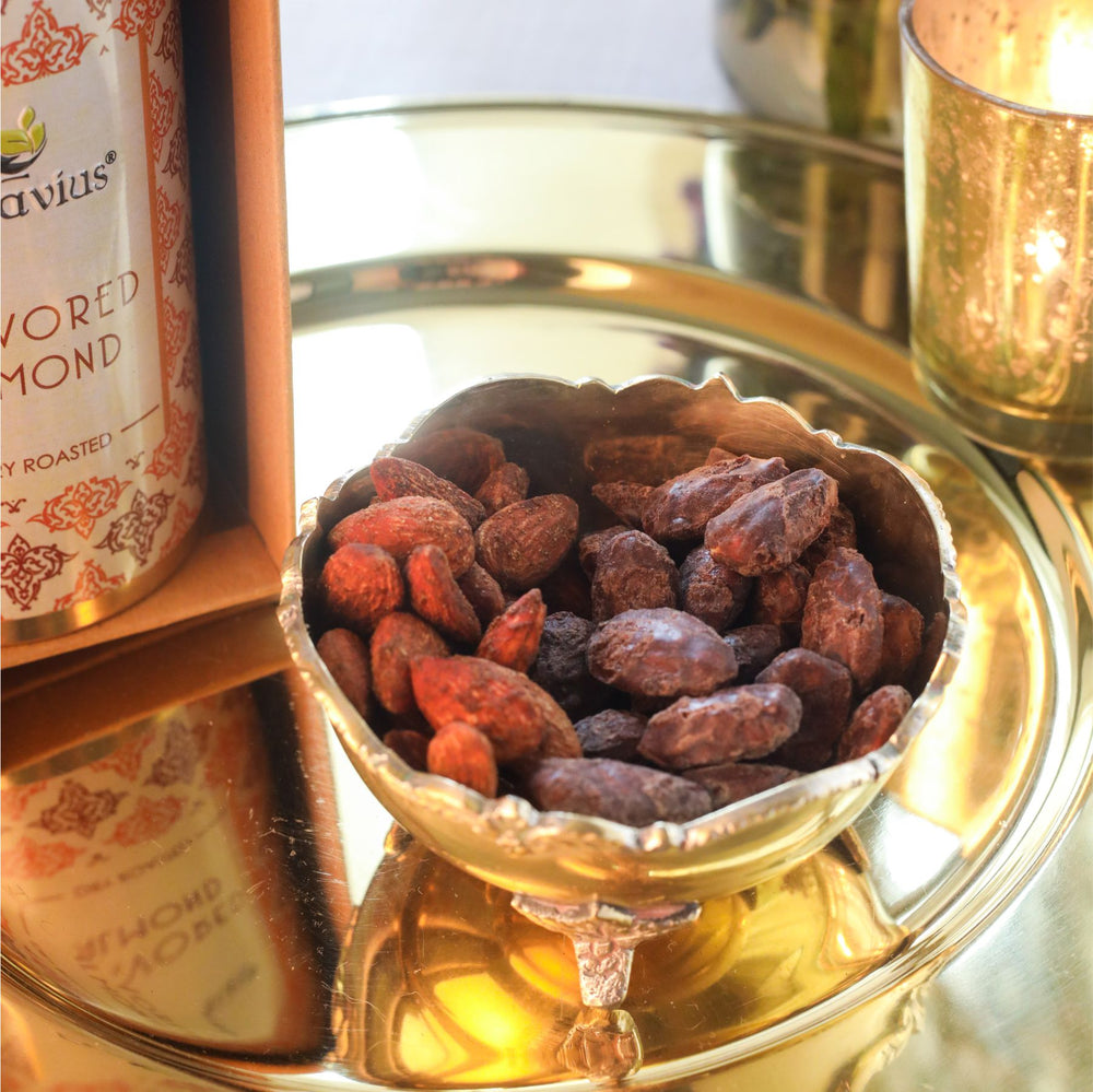 
                  
                    Load image into Gallery viewer, Gourmet Flavoured Almonds-Chocolate &amp;amp;  Paprika (2 Tins)
                  
                
