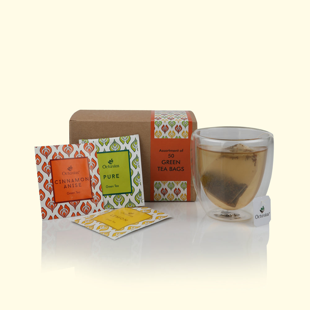 3 Assorted Green Teas - 50 Teabags Economy Pack