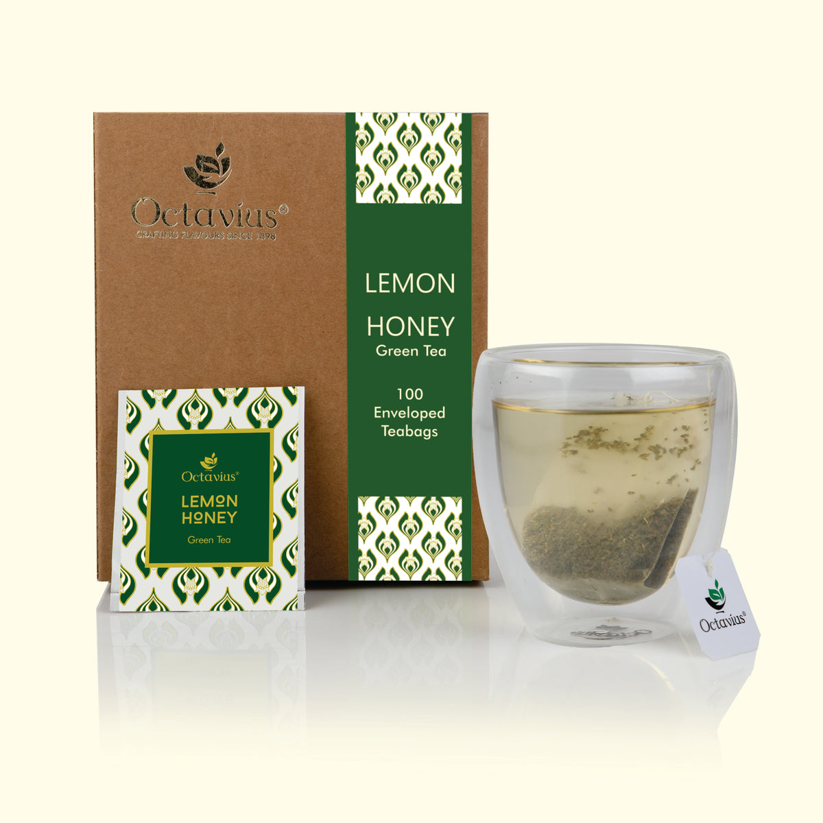Buy Honey Lemon Green Tea Bags - Octavius