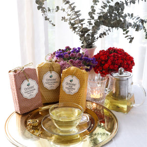 
                  
                    Load image into Gallery viewer, Wellness Caffeine Free Teas- Festive Range (Tulsi Ginger , Tulsi Licorice, Pure Chamomile)
                  
                