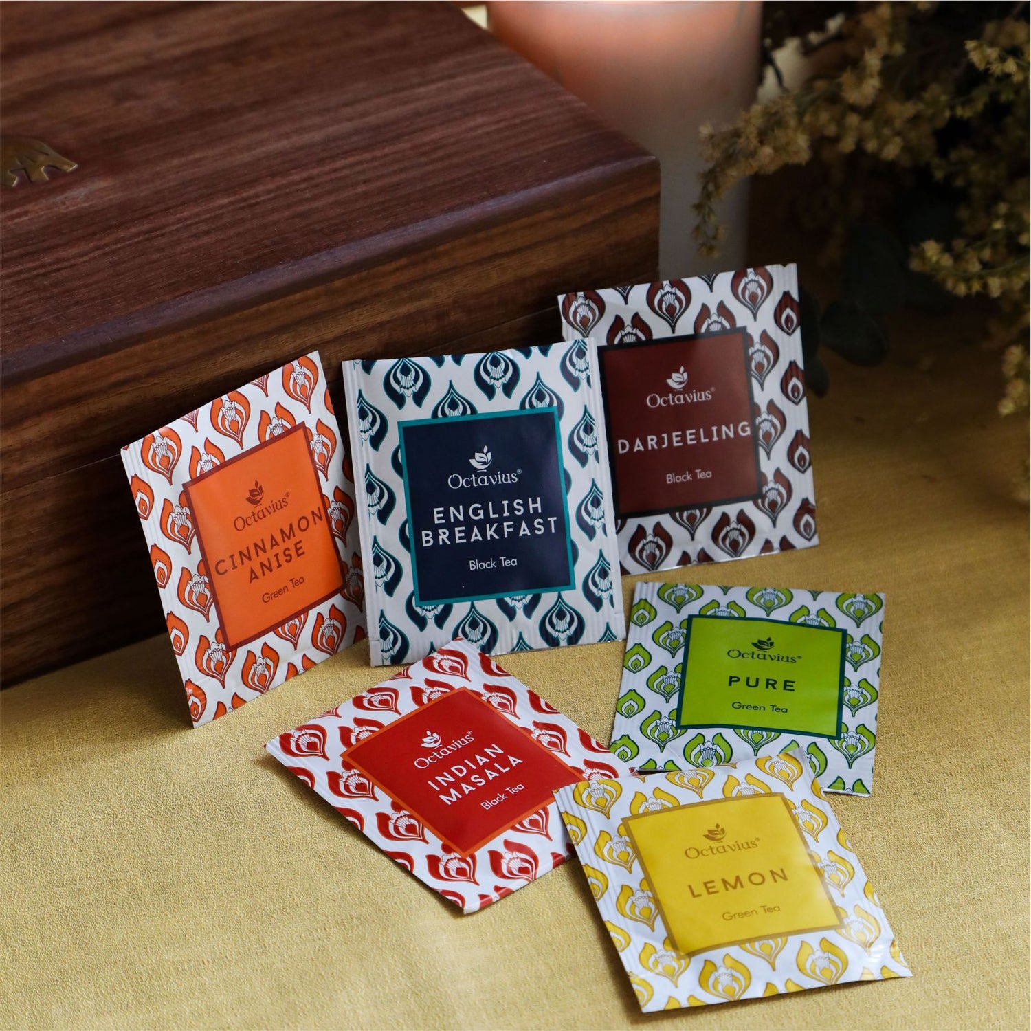 Assortment of Fine Teas - 120 Teabags In Sheesham Wood Box