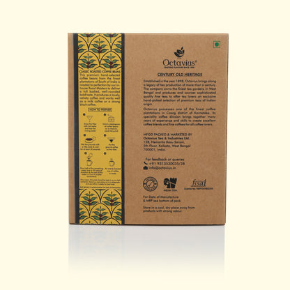 Roasted Coffee Beans in Kraft box - 250 grams