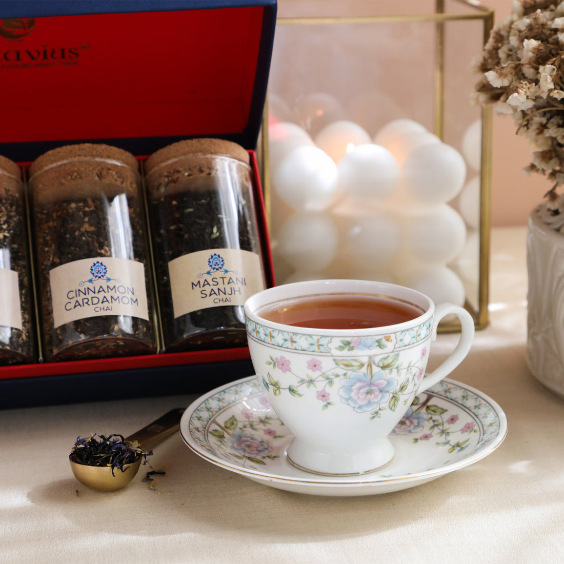 Tea Time Treasure-Charming Chais (4 Assorted Loose Leaf Black Teas)