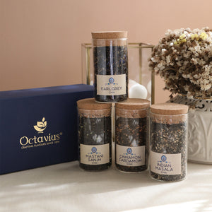 
                  
                    Load image into Gallery viewer, Tea Time Treasure-Charming Chais (4 Assorted Loose Leaf Black Teas)
                  
                