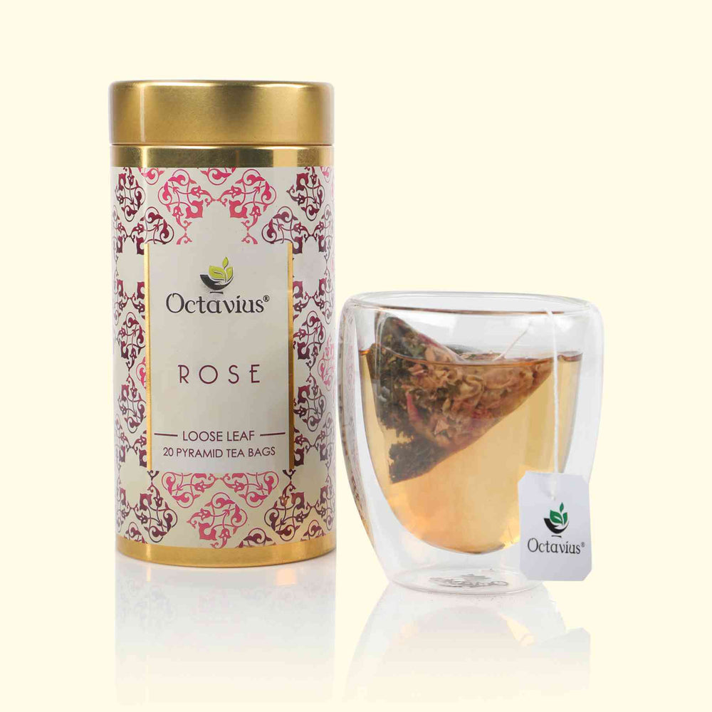 Rose Green Tea (20 Pyramid Tea Bags)
